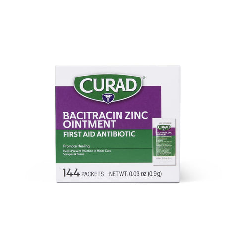 CURAD Bacitracin Ointment with Zinc, 0.9g Foil Packet (case of 1728)