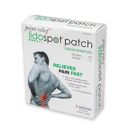 Point Relief LidoSpot Pain Relieving Patch, 5/pack