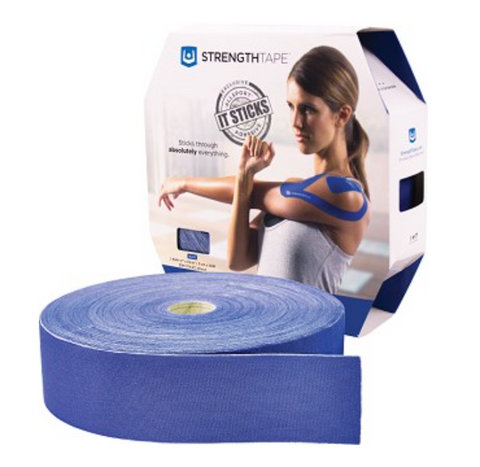 StrengthTape Kinesiology Tape (35m Uncut Roll, Royal Blue)