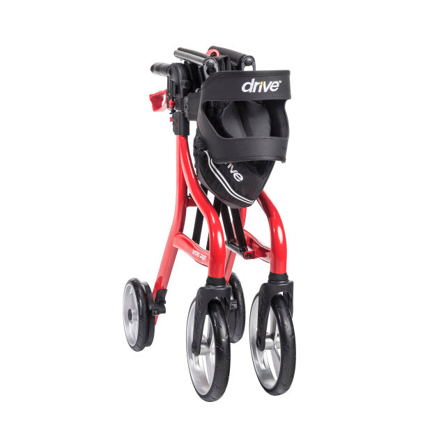 Nitro Sprint Rollator Rolling Walker, Tall, Red