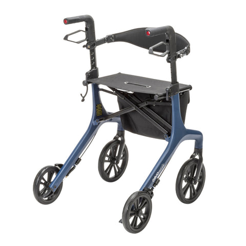 AeroWalk Ultra-Lite Rollator, Standard (Blue)