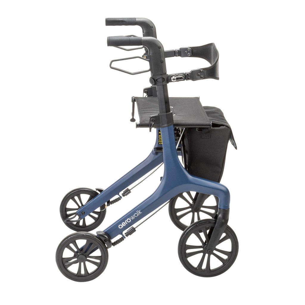AeroWalk Ultra-Lite Rollator, Tall (Blue)