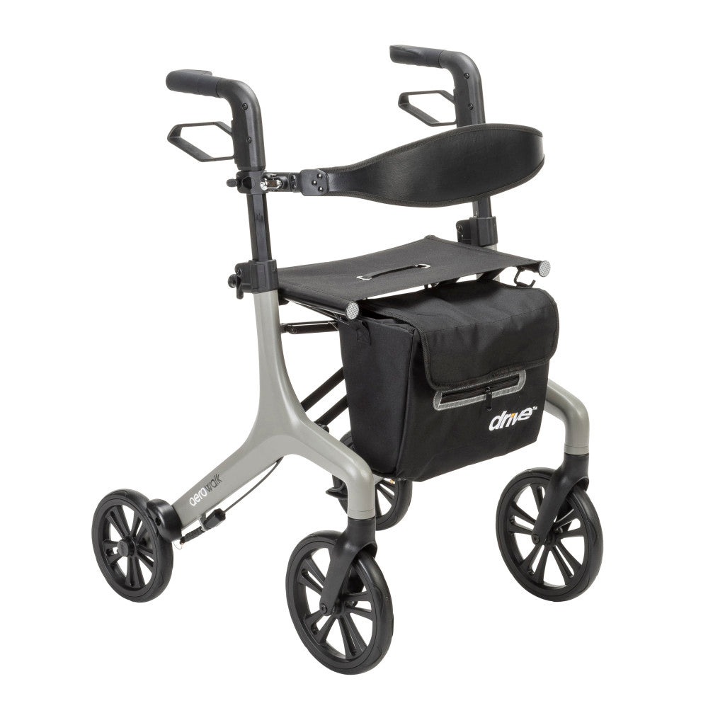 AeroWalk Ultra-Lite Rollator, Standard (Gray)