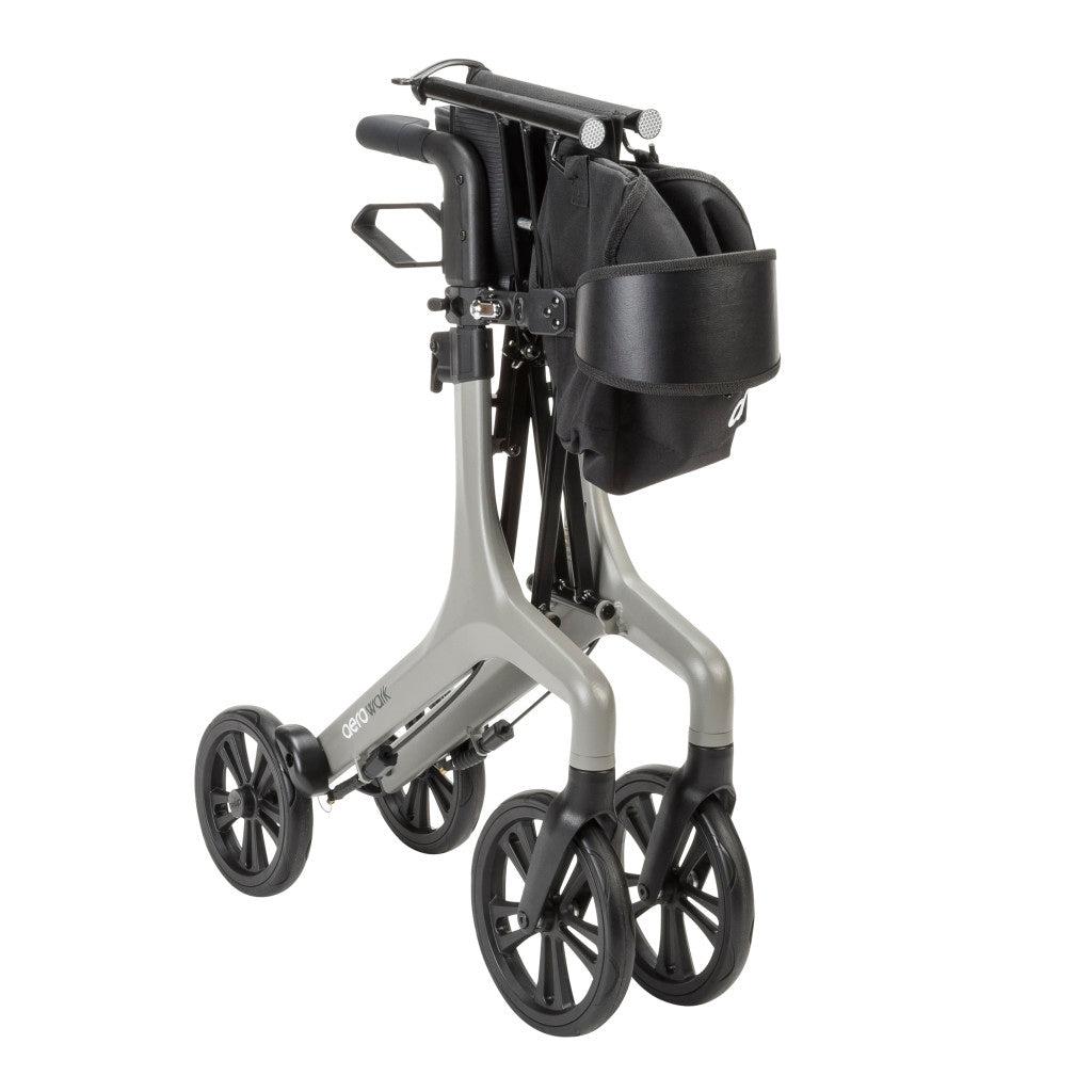 AeroWalk Ultra-Lite Rollator, Tall (Gray)
