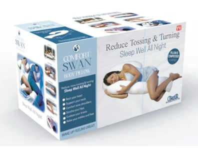 Comfort Swan Body Pillow (in a Box)