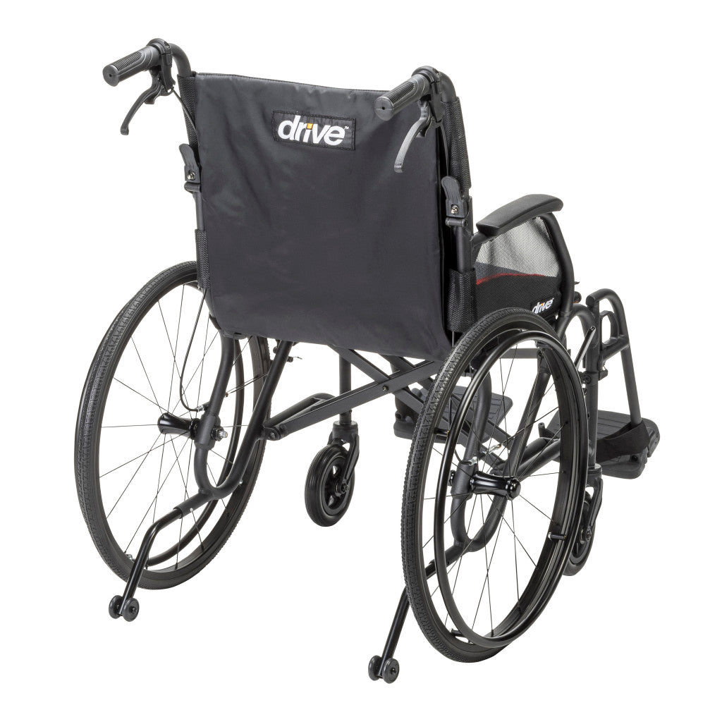 AeroFly Ultra-Lite Wheelchair, 18", Black