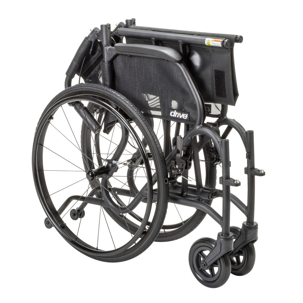 AeroFly Ultra-Lite Wheelchair, 18", Black
