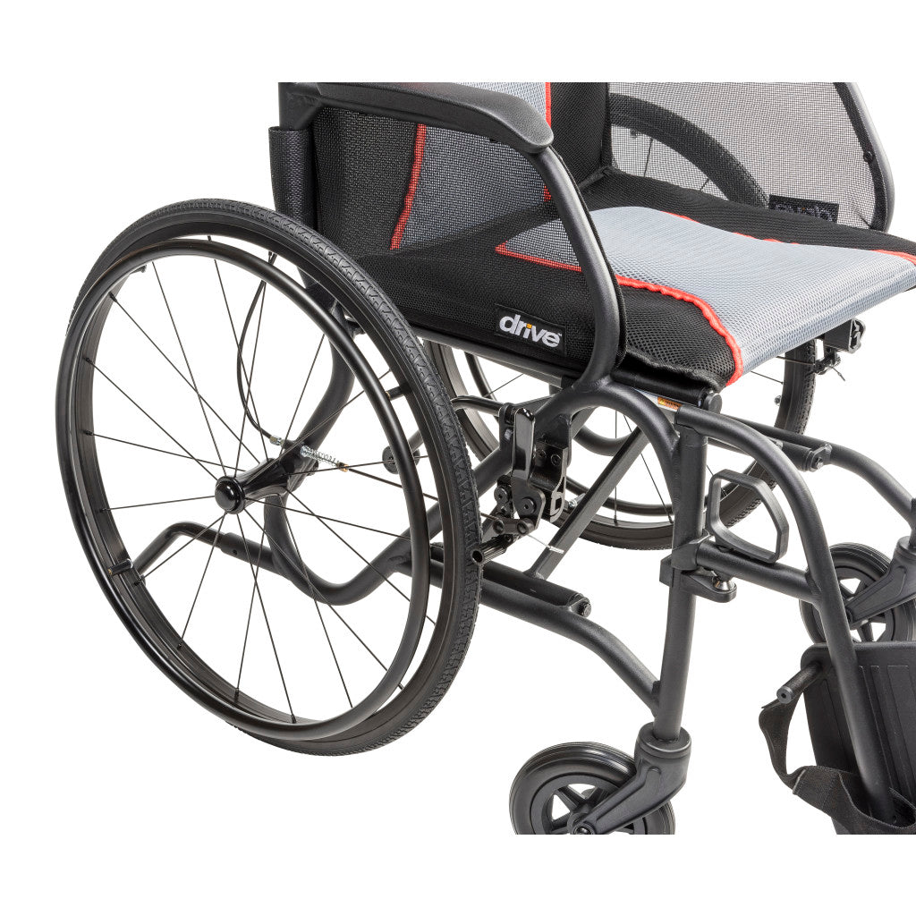 AeroFly Ultra-Lite Wheelchair, 18", Black