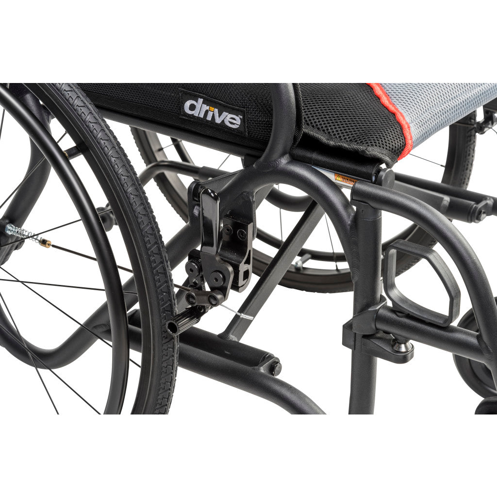 AeroFly Ultra-Lite Wheelchair, 18", Black