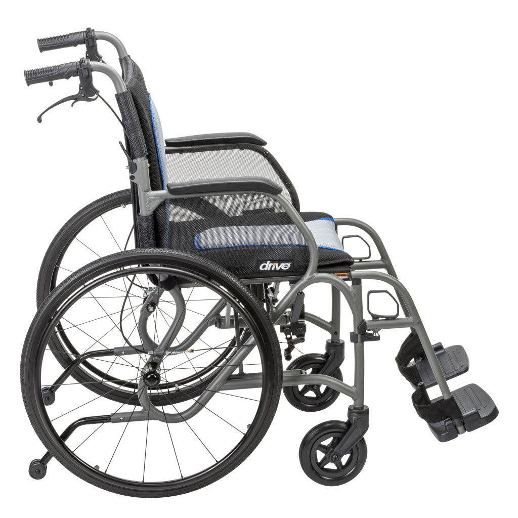 AeroFly Ultra-Lite Wheelchair, 18", Gray