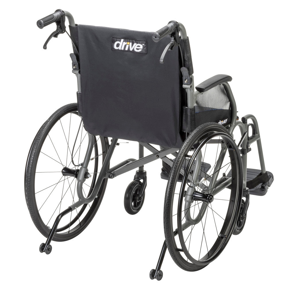 AeroFly Ultra-Lite Wheelchair, 18", Gray