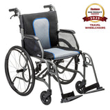 AeroFly Ultra-Lite Wheelchair, 18", Gray
