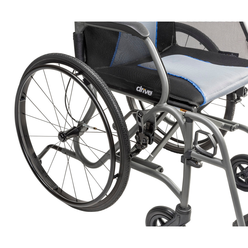 AeroFly Ultra-Lite Wheelchair, 18", Gray