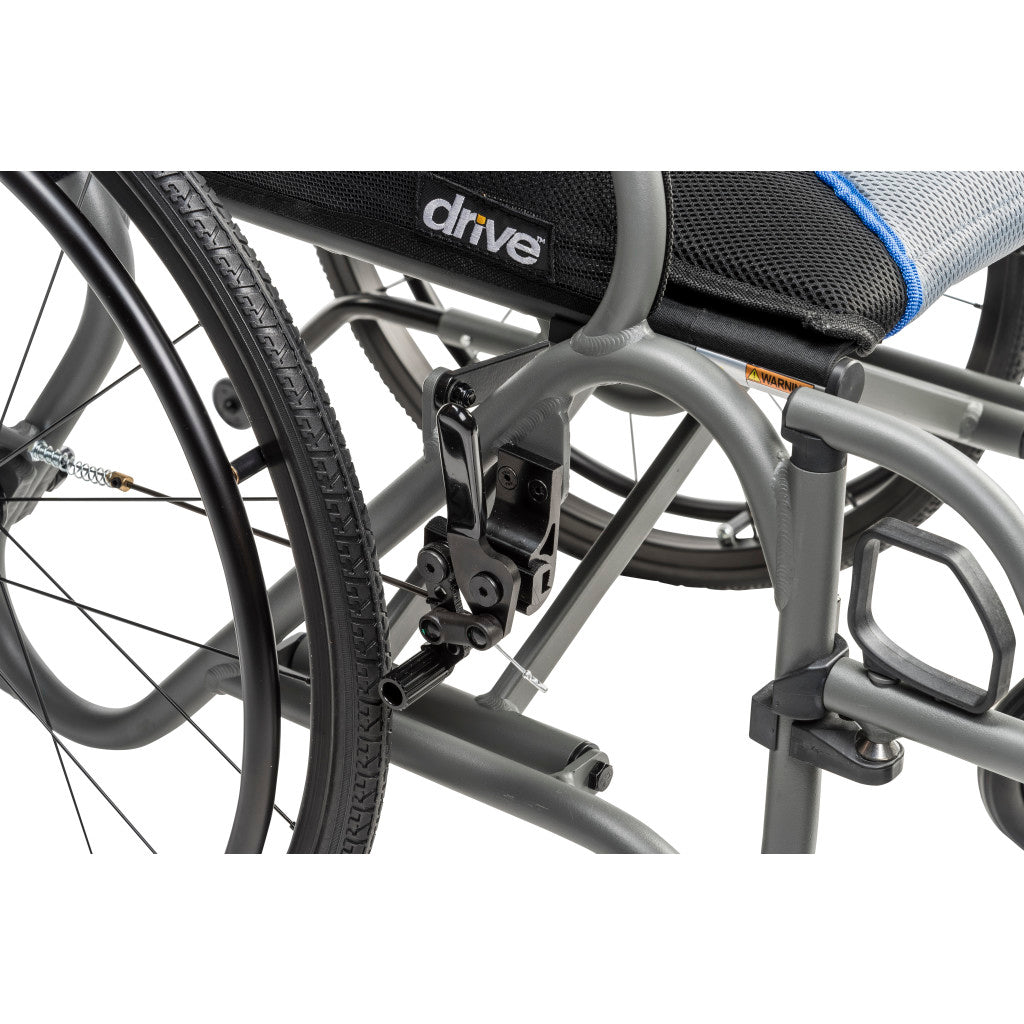 AeroFly Ultra-Lite Wheelchair, 18", Gray