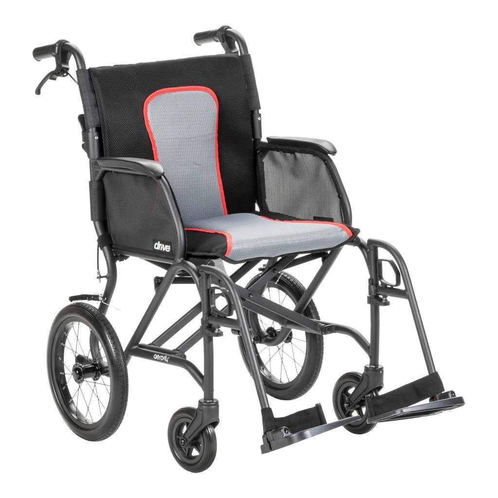 AeroFly Ultra-Lite Transport Chair, 18", Black
