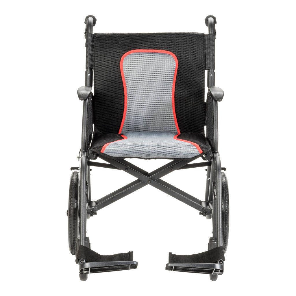 AeroFly Ultra-Lite Transport Chair, 18", Black