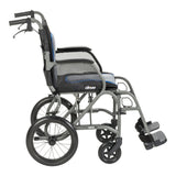 AeroFly Ultra-Lite Transport Chair, 18", Gray