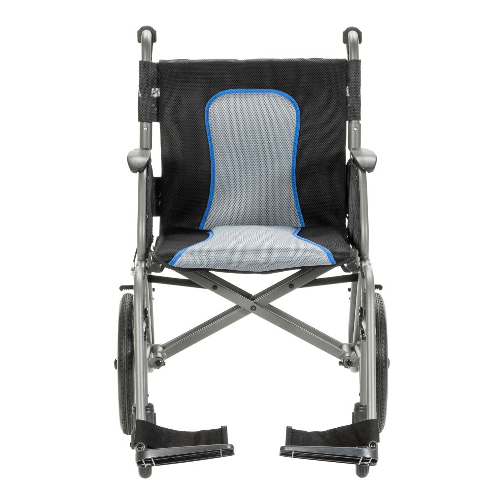 AeroFly Ultra-Lite Transport Chair, 18", Gray