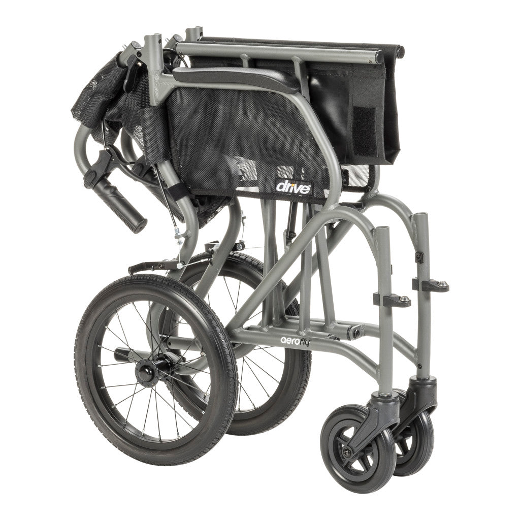 AeroFly Ultra-Lite Transport Chair, 18", Gray