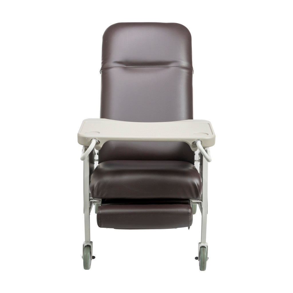 3 Position Heavy Duty Bariatric Geri Chair Recliner, Chocolate