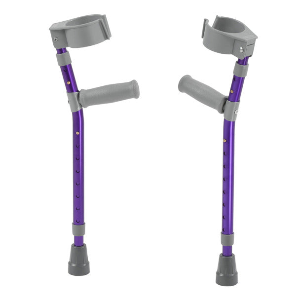 Pediatric Forearm Crutches, Large, Wizard Purple (1 Pair)