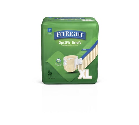 FitRight Ultra Adult Briefs, X-Large (bag of 20)