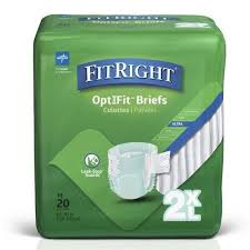 FitRight Ultra Adult Briefs, 2X-Large (bag of 20)