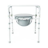 Steel 3-in-1 Folding Commode with Adjustable Height (1EA)