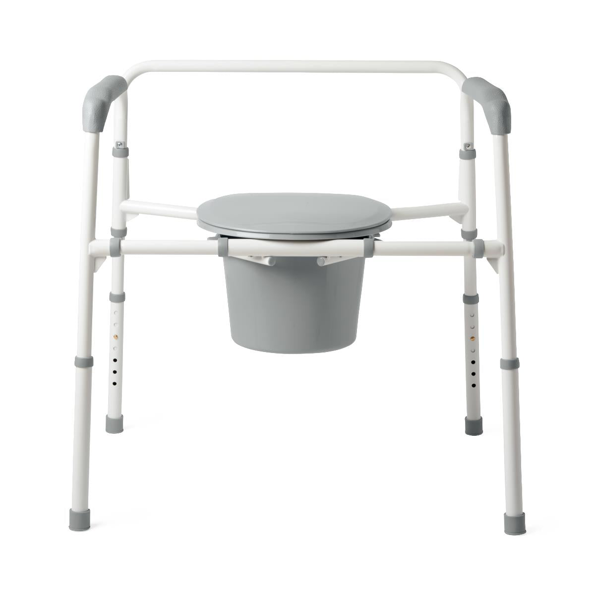 Extra-Wide 24" Steel Bariatric Commode, Elongated