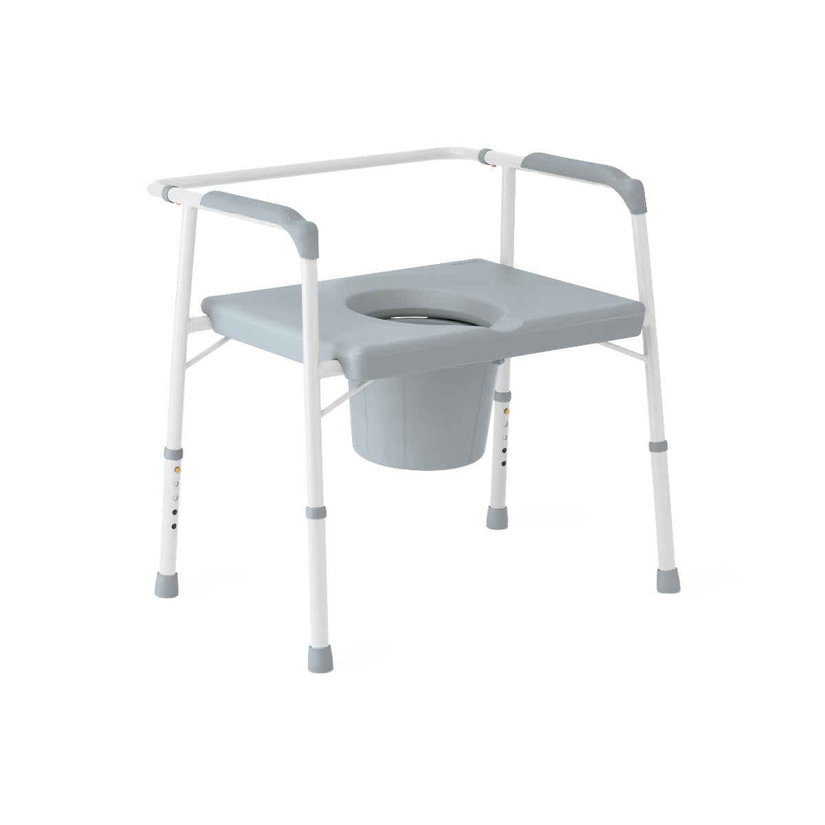 Bariatric Steel Commode with Fixed Seat
