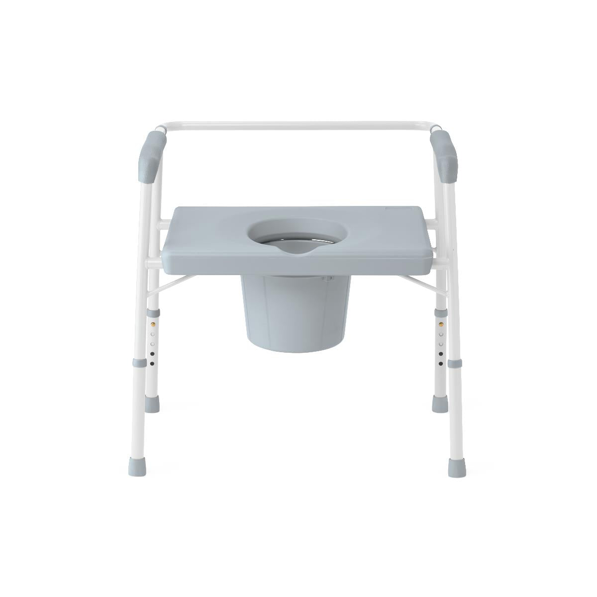 Bariatric Steel Commode with Fixed Seat
