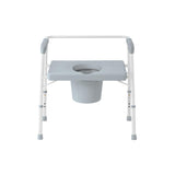 Bariatric Steel Commode with Fixed Seat