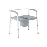 Bariatric Steel Commode with Fixed Seat