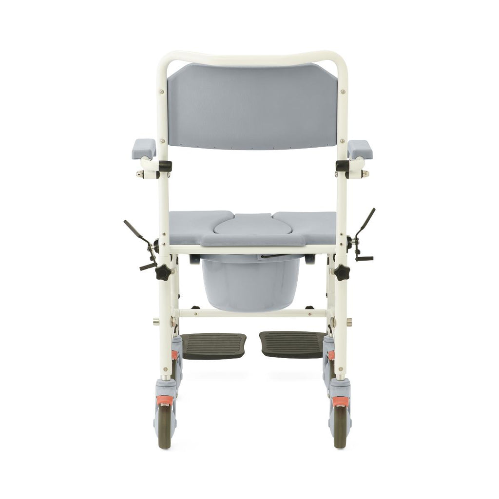 Aluminum Shower Commode Transport Chair