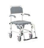 Aluminum Shower Commode Transport Chair