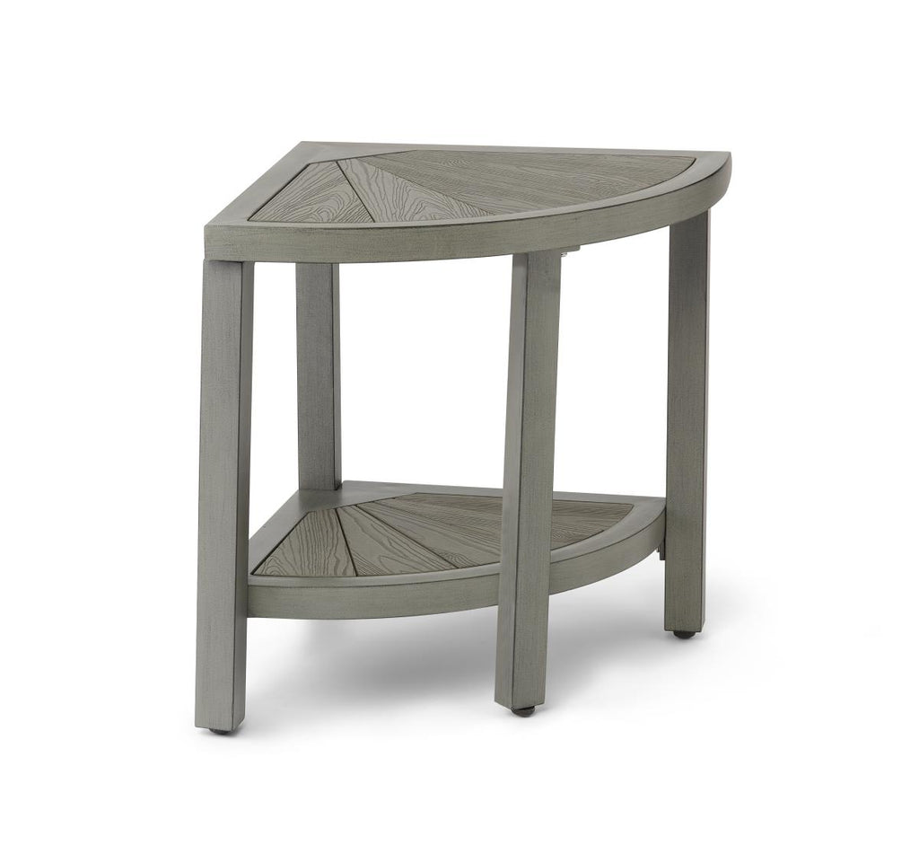 Corner Aluminum and Faux Wood Bath Bench