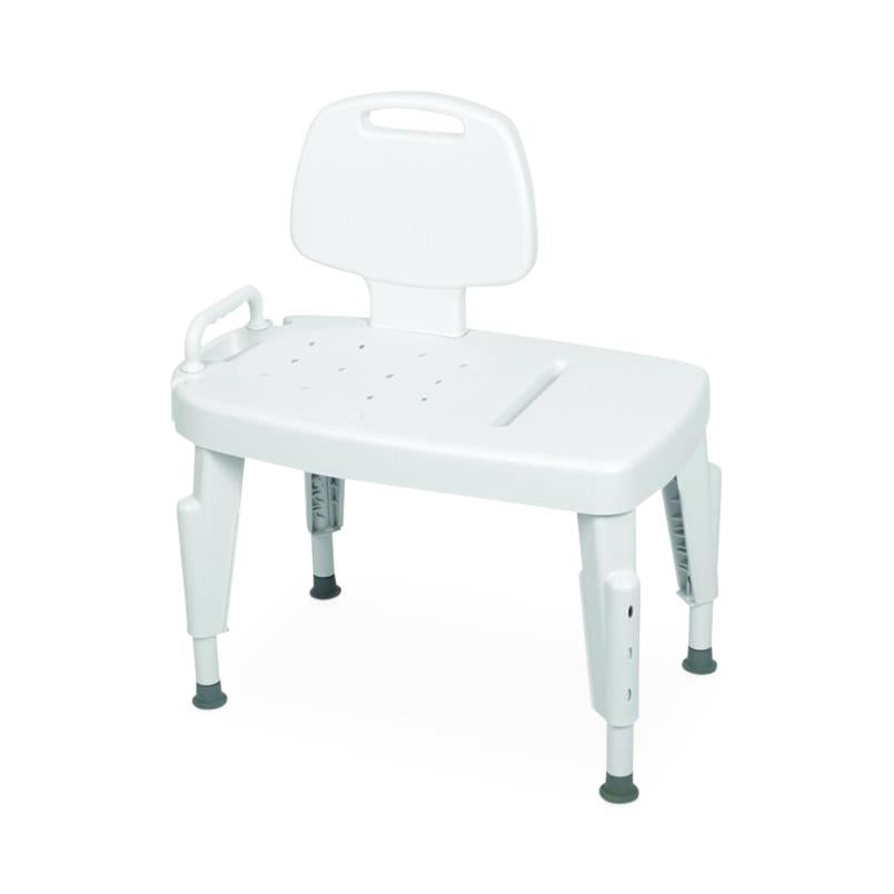Transfer Bench with Backrest and Armrests