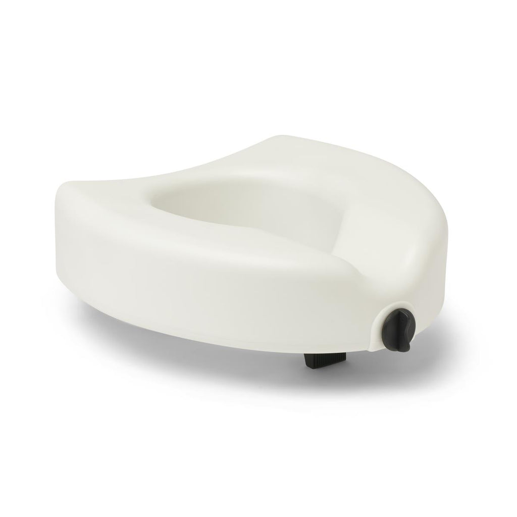 5" Elevated Locking Toilet Seat, Gray
