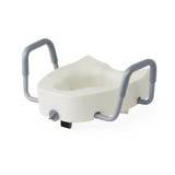 5" Raised Locking Toilet Seat, With Arms