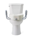 5" Raised Locking Toilet Seat, With Arms