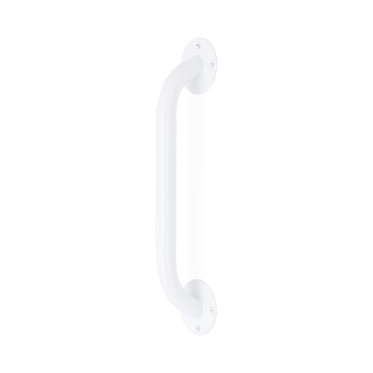 White Enamel Wall Grab Bar, 12"