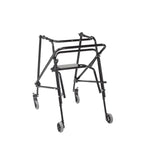 Nimbo 2G Lightweight Posterior Walker with Seat, Extra Large, Emperor Black