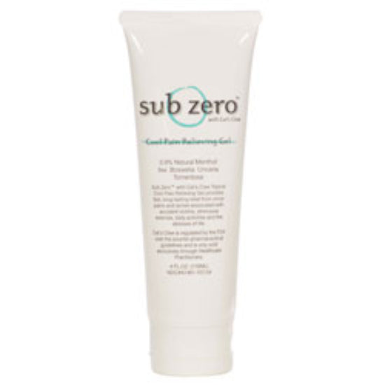 Sub Zero Cool Pain Relieving Gel, 4oz Tube