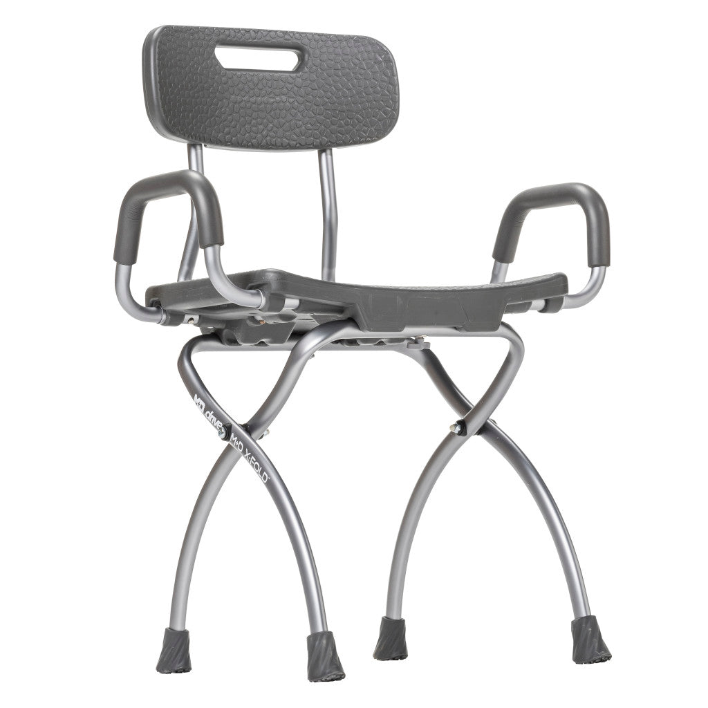 X-Fold Shower Chair, Storm/ Gray
