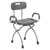 X-Fold Shower Chair, Storm/ Gray