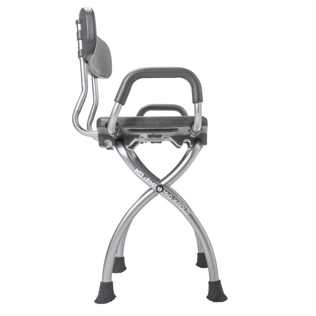 X-Fold Shower Chair, Storm/ Gray
