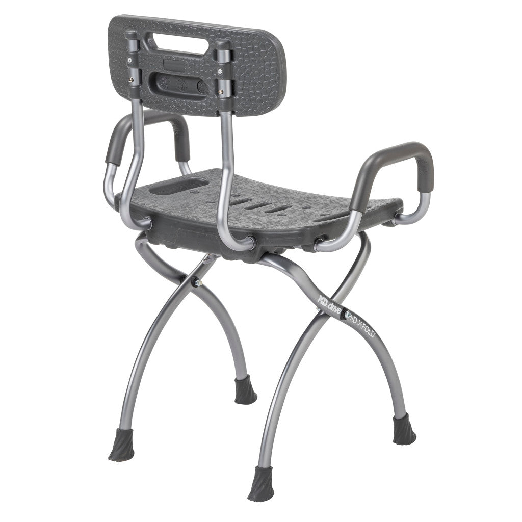 X-Fold Shower Chair, Storm/ Gray