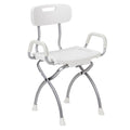 X-Fold Shower Chair, Pearl/ White
