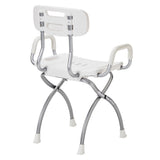 X-Fold Shower Chair, Pearl/ White