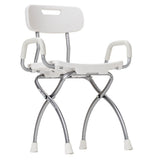 X-Fold Shower Chair, Pearl/ White